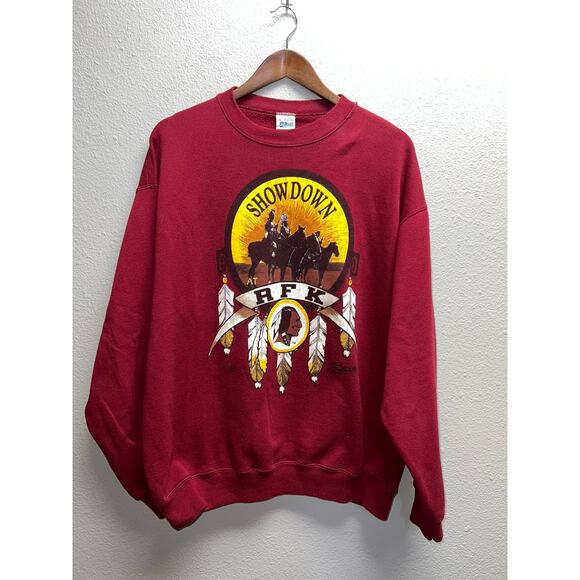 Vintage Washington Redskin Sweatshirt Showdown RFK Salem Sportswear Crewneck XL - Picture 1 of 12